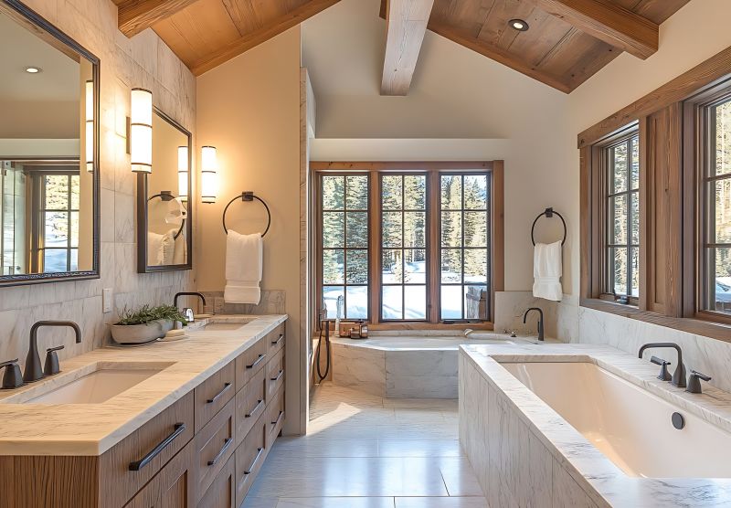 Spacious Master Bathroom Layout